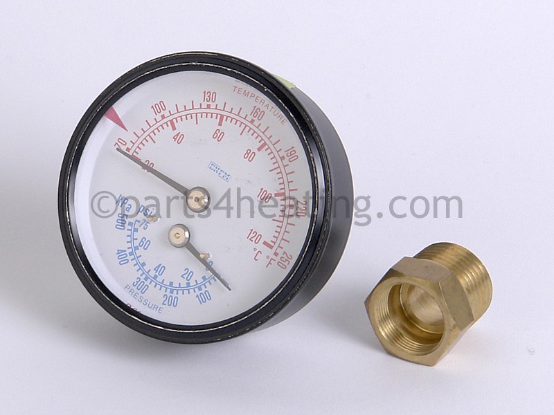 GAUGE, TEMP/PRESS, 75 PSI