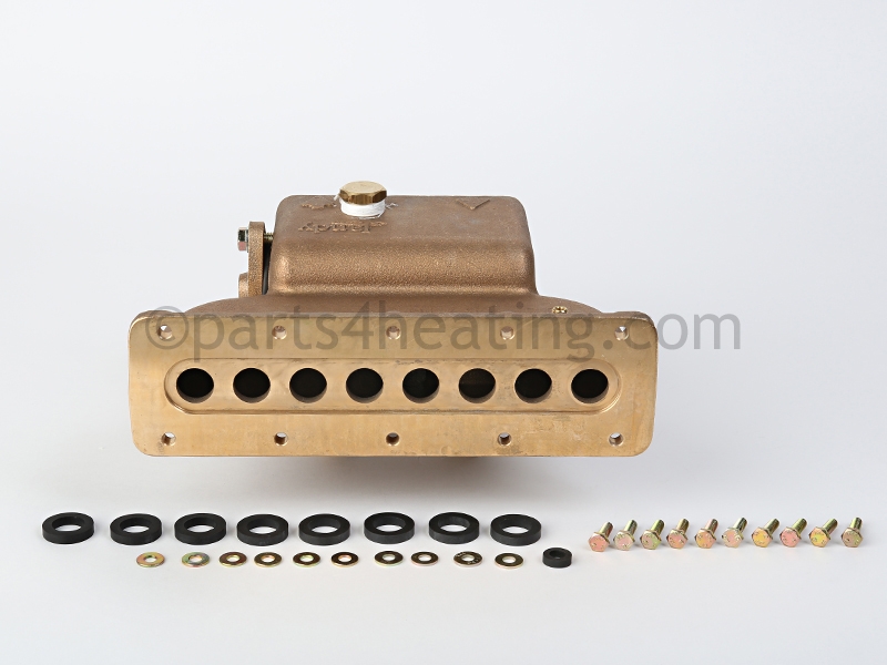 Inlet/Outlet Header Assy, Bronze, 2 in.