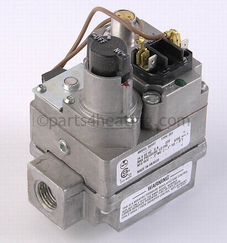 Gas Valve Neg. Pressure White Rodgers