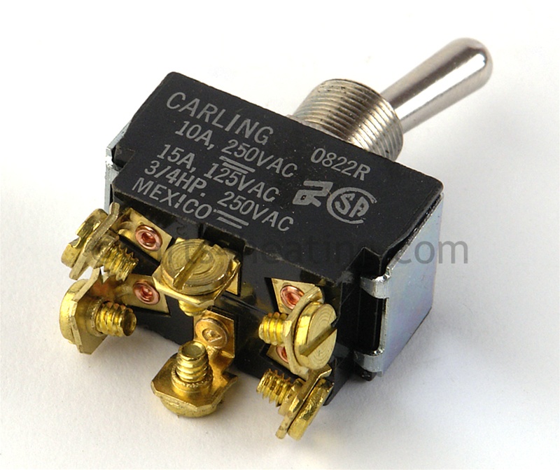 Toggle Switch (2-Position, DPDT, 250V)