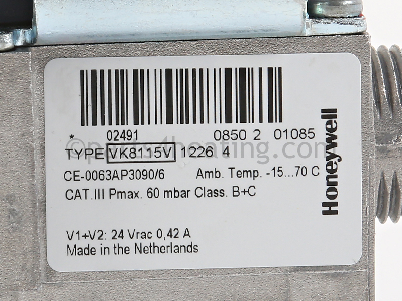 AXIA Honeywell Gas valve