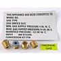 Gas orifice kit (4 options, nat/LP, 110/175)